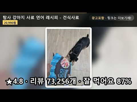 강아지사료 고민 끝? 탐사 연어 레시피 6kg 후기 (★4.8)