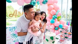 Arya's First Birthday l FLAMINGO THEMED PARTY