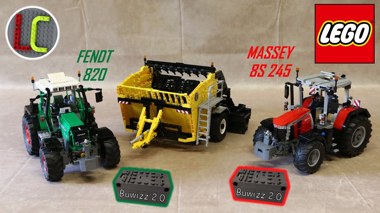 LEGO Massey Ferguson 8S 245 & Fendt Vario 820 TMS (60fps)