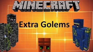 EXTRA GOLEMS MOD - MINECRAFT 1.8.9 (MOD SHOWCASE)