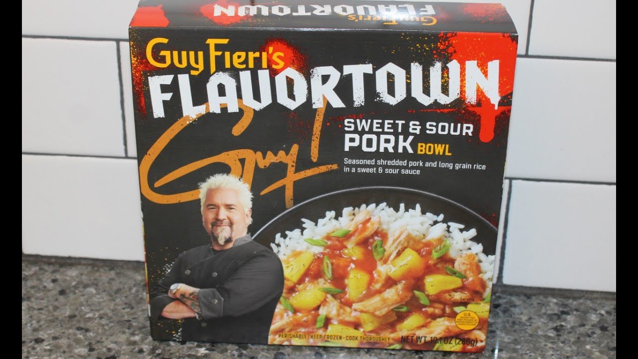 Guy Fieri’s Flavortown Sweet & Sour Pork Bowl Review YouTube