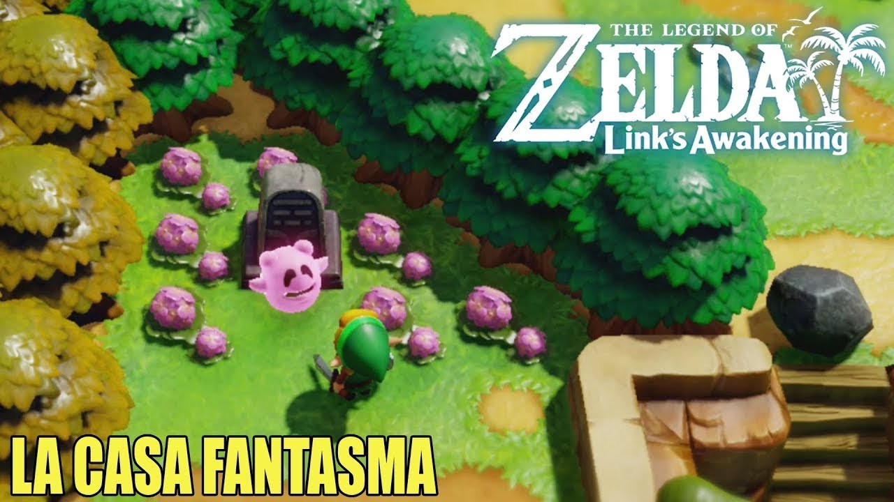 zelda links awakening fantasma rosa ubicacion tumba con flores mas