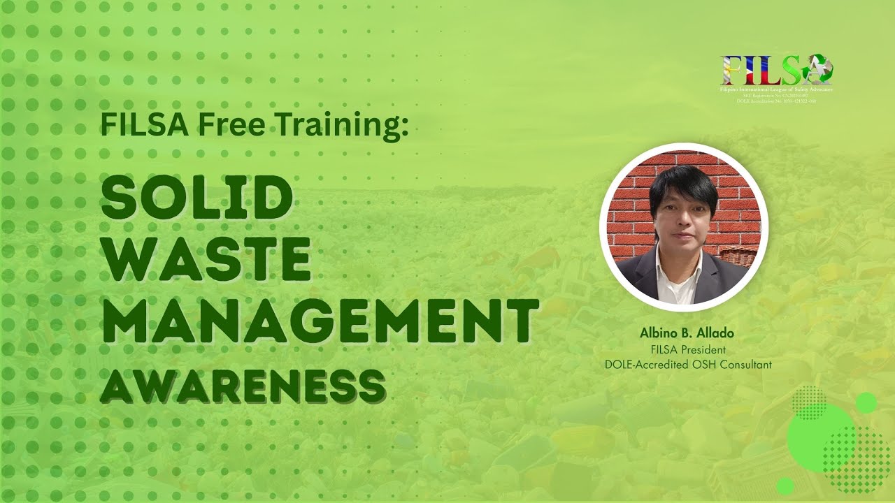 FILSA Training - Solid Waste Management (Part 1) - YouTube