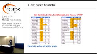 ICAPS 2014: Menkes van den Briel on "Flow-based Heuristics for Optimal Planning"