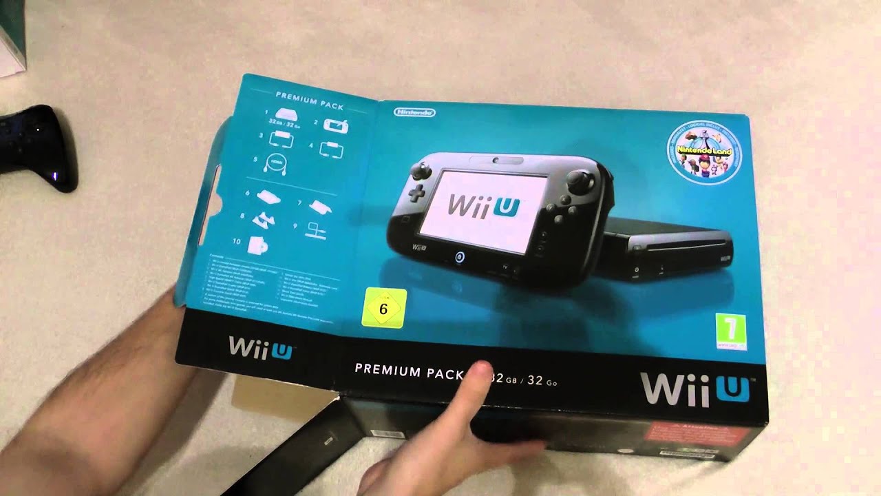 Nintendo Wii U Premium Pack Unboxing - YouTube