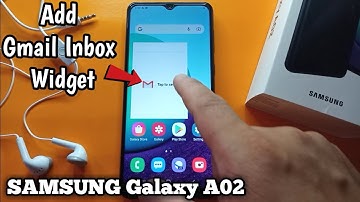 How to Add Gmail Inbox Widget in Samsung Galaxy A02