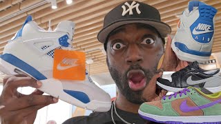 2 Weeks Later Jordan 4 Military Blue & Jordan 1 low Shadow Sitting Mall Vlog