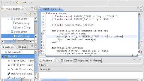 Essential EGL+Batch - Lesson 03 Library Variable