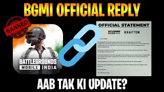 Finally BGMI Official Reply On Ban || Gov Meeting Done || 14 Days Time For Server Down ? (Hindi)