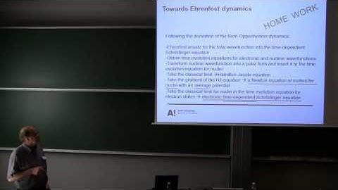 Martti Puska: Non-adiabatic electron-ion dynamics