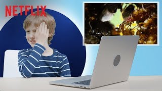 Kids React to Animals from Our Planet 🐧 Netflix After School