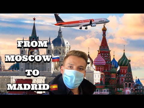 Video: How long is the flight from Madrid to Moscow?