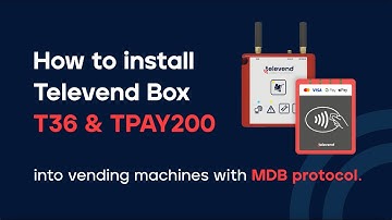 How to install Televend Box & cashless reader into vending machines with MDB protocol