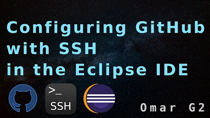 Configuring GitHub with SSH in the Eclipse IDE (no talking)