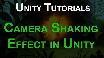 how to make perfect camera shake effect in unity 2018 tutorial