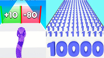 Snake Run Race VS Number Master -  MAX LEVEL Gameplay Walkthrough  Android NEW UPDATE Ep 1
