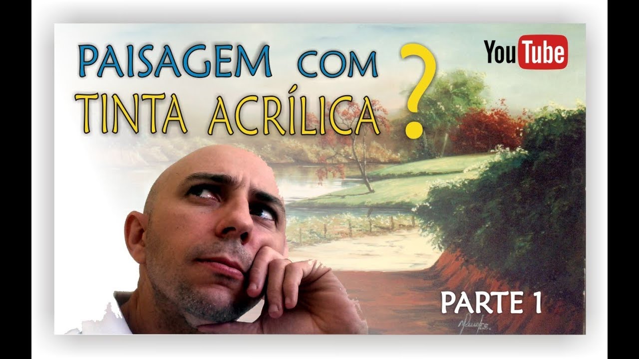 AULA DE PINTURA PASSO A PASSO - ACRÍLICA SOBRE TELA - PARTE 1