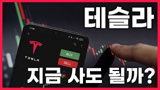 테슬라 매수. 추세선 리테스트 구간, 마지노선은?