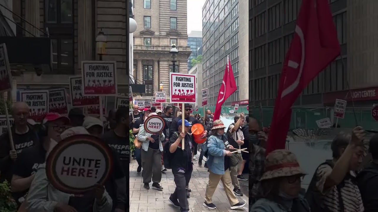 Toronto hotel workers rally for better pay and new contract