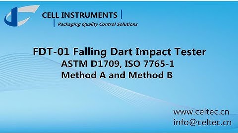 falling dart impact tester on platic film and sheet Method A and Method B ASTM D1709 ISO 7765-1