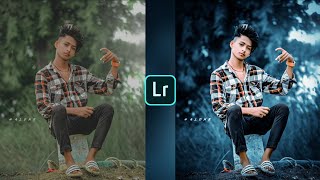 Lightroom blue colour effect photo editing || Lightroom background colour change preset 😍