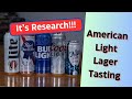 American light lager tasting for homebrew recipe design