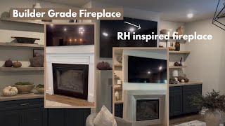 Our Fireplace Went Through Several Versions 😅 | Modern Fireplace Makeover + Curtain Refresh