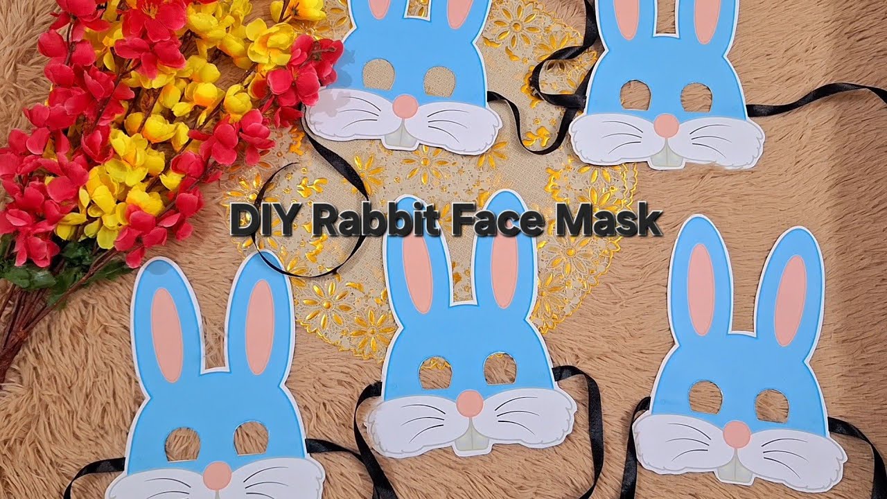 DIY Rabbit Face Mask || How to make Rabbit Mask || Rabbit Paper Craft ...
