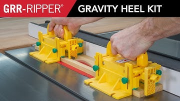 Ultimate Table Saw Pushblock Heel | GRR-RIPPER Gravity Heel Kit