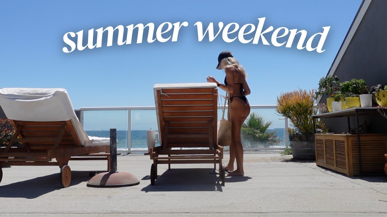 summer weekend vlog: farmer’s market, books, beach days & chats