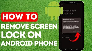 How to Remove Screen Lock on Android Phone | Turn Off Passcode Or Password Or Pattern in Android