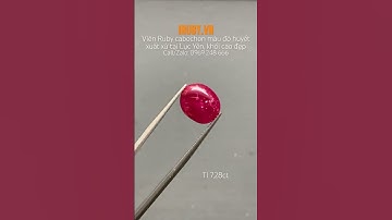 #Viên Ruby cabochon đỏ huyết Lục Yên 7,28ct IRRC173 2311728  giá  43tr680 #iruby #daquy #ruby