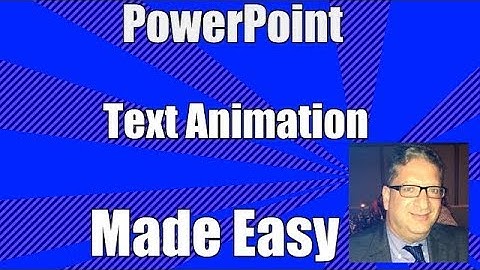 How to use Powerpoint text animation - how to animate text in PowerPoint 2007 2010 2013 2016