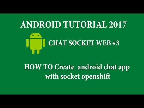 Android nâng cao: Chat socket Web  Android 3: Tạo ứng dụng  android chat app với socket