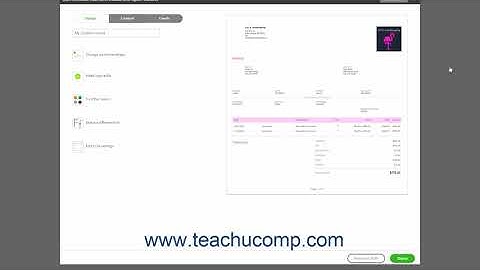 QuickBooks Online Tutorial Managing Custom Form Styles Intuit Training