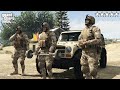 Gta 5  army michael franklin and trevor vs five star epic battle fort zancudo assault