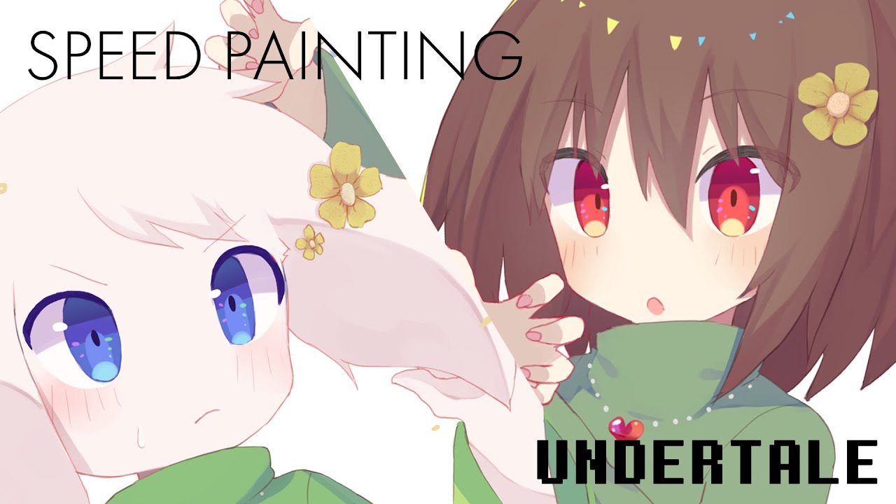 Undertale キャラ アズリエル イラスト制作過程 Speed Painting Youtube