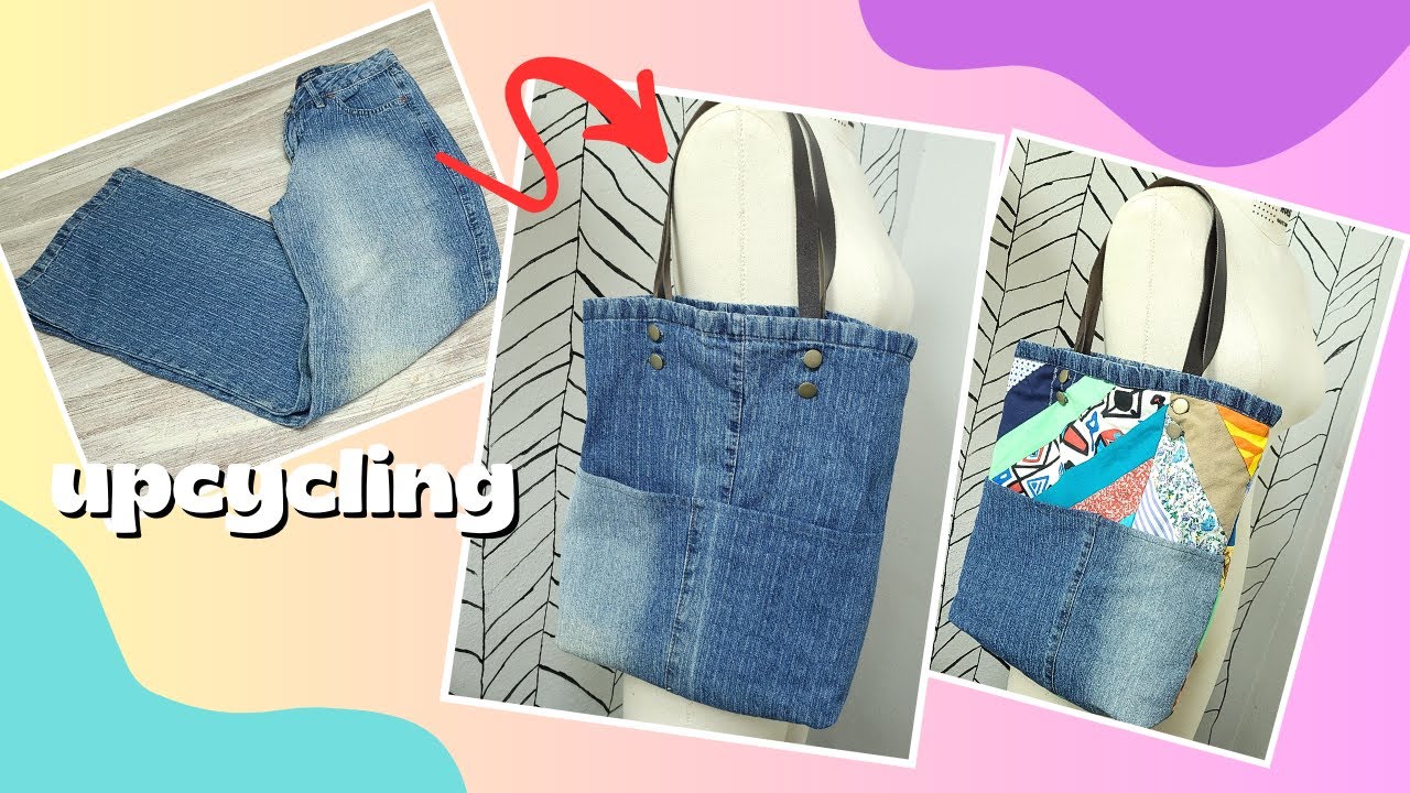 TRANSFORME SEU JEANS NUMA ECOBAG DUPLA FACE: UPCYCLING