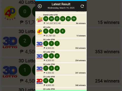 9pm Lotto Result Today March 19 2025 All Draw Result Shortvideo Lottoresulttoday