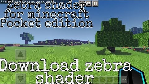 Zebra shaders for minecraft pocket edition|| #minecraft #mcpe #minecrafttutorial