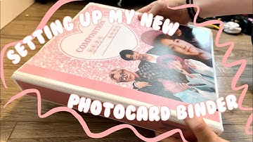 Setting up & organizing my new photocard binder  |  j-hope/Jungkook/bts