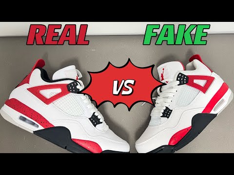 Nike Jordan Retro 4 White and Red - American Shoes