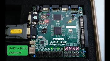 Digilent Nexys 2 Uart + Blink example in VHDL