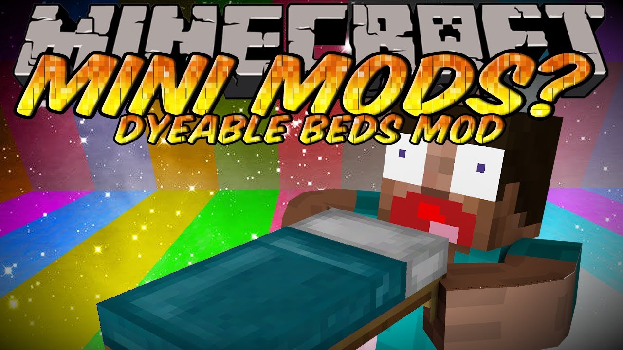 Minecraft Mod DYEABLE BEDS MOD! YouTube