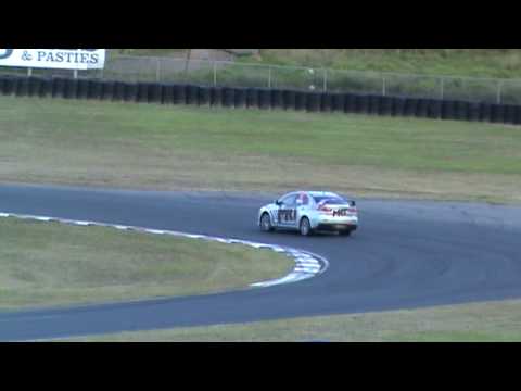 MRT evo X power sliding at Superlap 2010