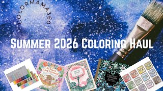 Summer Coloring Haul Books & Supplies 