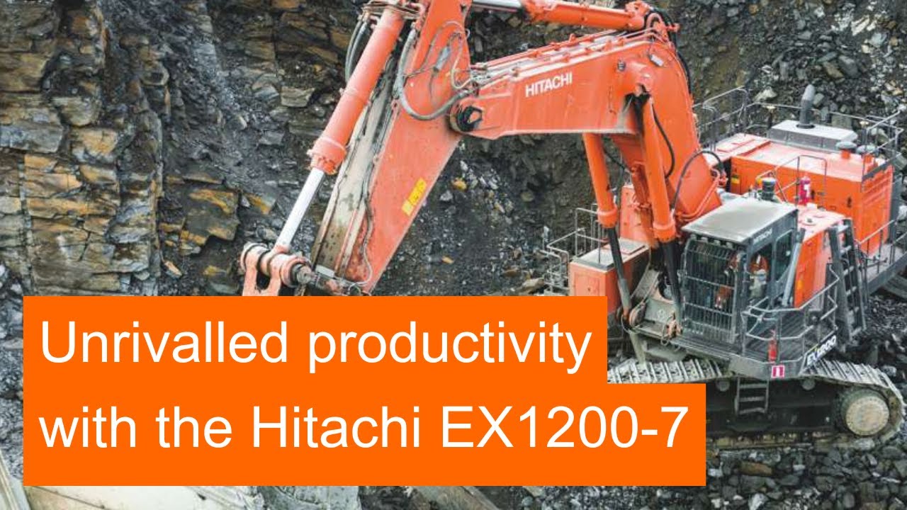 Unrivalled productivity with Hitachi EX1200-7 - YouTube
