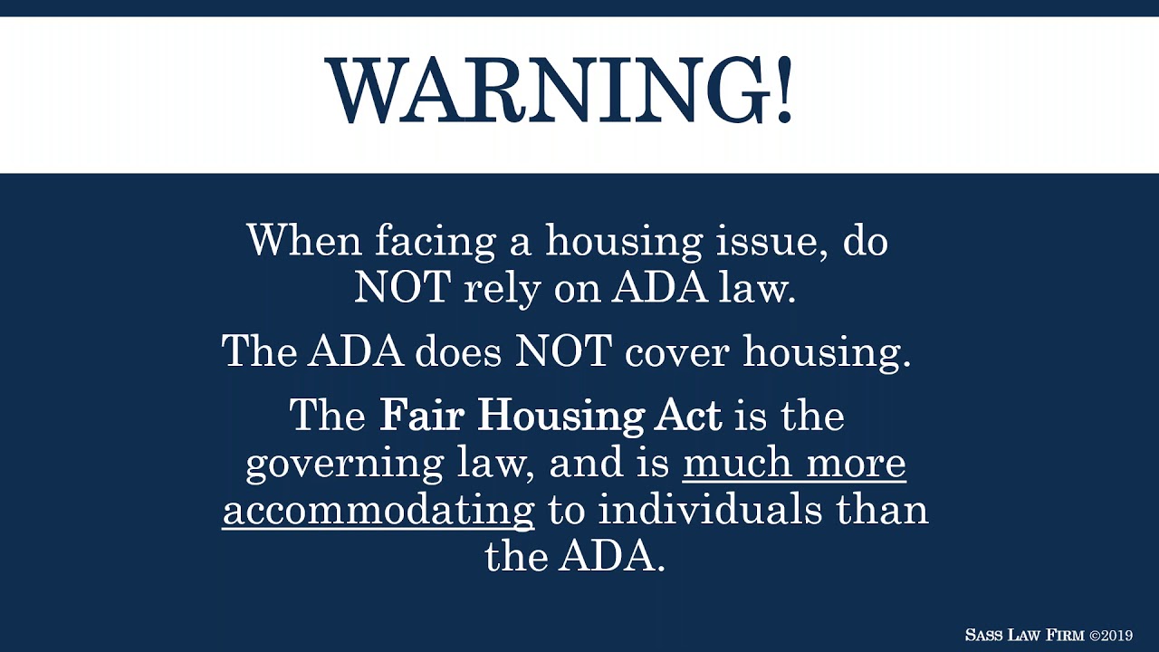 Fair Housing Law YouTube