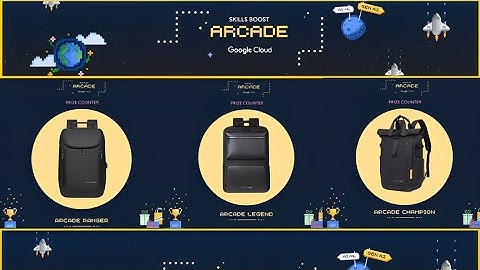 Google Cloud Arcade Rugzakken || Arcade Ranger, Legend & Champion Swags Drop || Google Arcade 2025