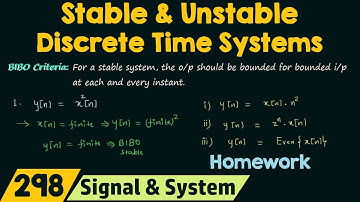 Stabiele en onstabiele discrete tijdsystemen